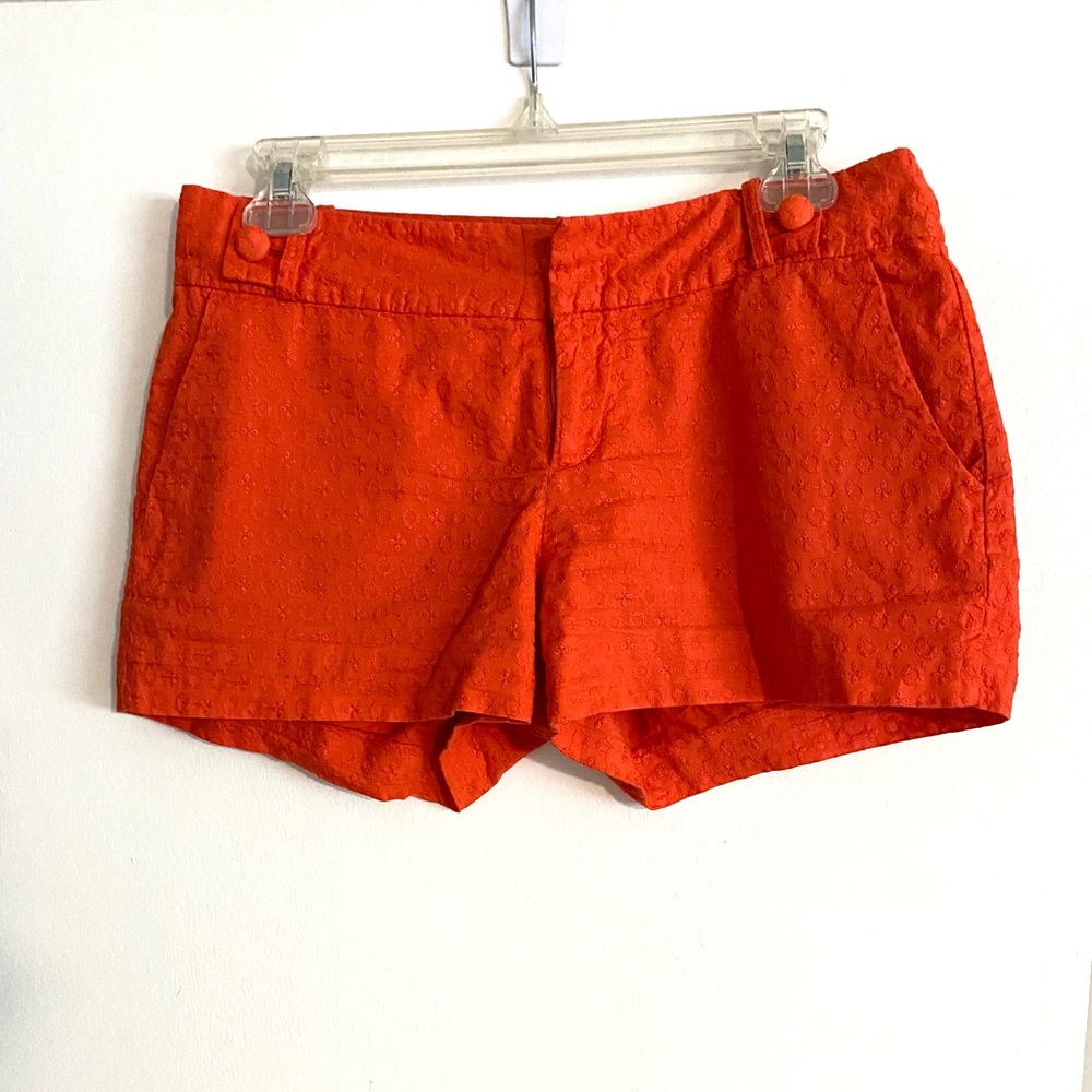 Orange Banana Republic Eyelet Shorts